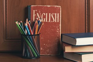 Buch mit der Aufschrift English